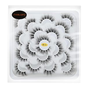 Extensions de cils 3D œil de chat en faux vison faites à la main, douces et naturelles, 5 paires, paquet de cils en bande artisanaux avec logo personnalisé - Product Image 1