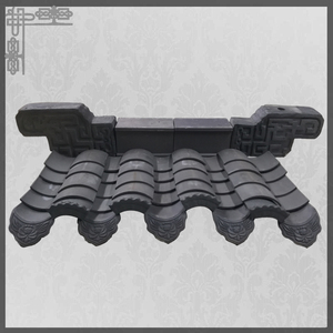 Cina fabbrica di <span class=keywords><strong>legno</strong></span> pavilion gazebo stili tetto artificiale paglia tetto con argilla tegole - Product Image 3