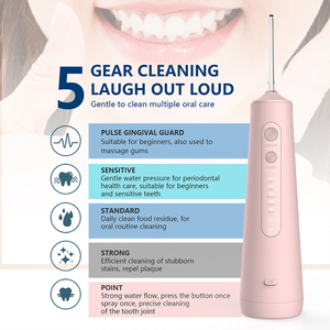 Value Pack IPX7 Irrigador bucal a prueba de agua Hilo <span class=keywords><strong>dental</strong></span> eléctrico Dispositivo de <span class=keywords><strong>limpieza</strong></span> de dientes para viajes en casa Cuidado de las encías de chorro de agua - Product Image 6