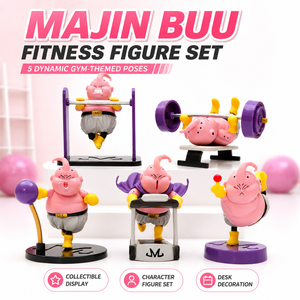 Set de 5 Figuras de Fitness <span class=keywords><strong>Buu</strong></span> en Todas sus Formas, GK <span class=keywords><strong>Majin</strong></span> <span class=keywords><strong>Buu</strong></span>, Muñeco de Juguete en Caja de Plástico y Pieza Decorativa - Product Image 1