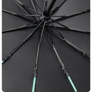 Sécurité <span class=keywords><strong>anti</strong></span>-rebond 12 nervures pliable fort coupe-<span class=keywords><strong>vent</strong></span> Logo personnalisé Protection UV <span class=keywords><strong>Parapluie</strong></span> <span class=keywords><strong>pliant</strong></span> automatique à trois avec logo - Product Image 4