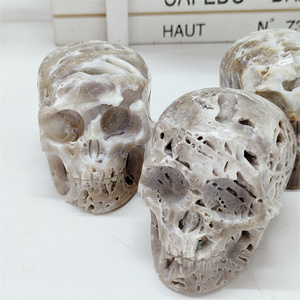 Kindfull pha lê nóng bán làm bằng tay bức tượng sphalerite với sáng bóng druzy hộp sọ cho món quà - Product Image 6