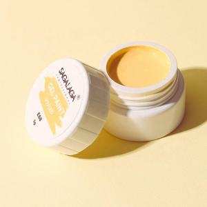 طلاء جل معدني, وعاء طلاء باللون الأسود والأبيض ذو صبغة عالية - Product Image 2