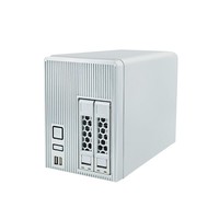 Server Penyimpanan Cloud Pribadi N100 CPU 4G 64G Dual Bay NAS MINI PC RAID 1 untuk Berbagi File di Rumah dan Kantor