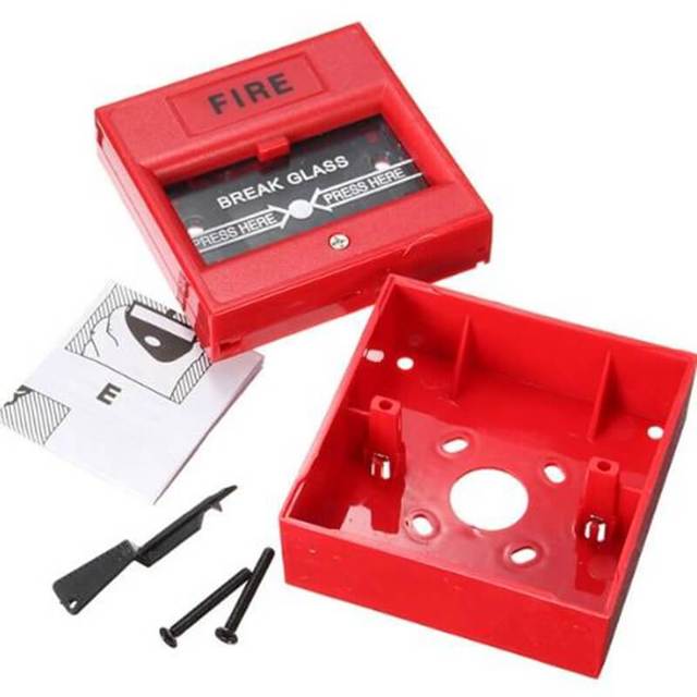 Conventional Manual Call Point Alarm System Fire Emergency Break Glass Button
