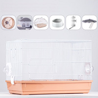 Kualitas tinggi rumah hewan peliharaan kecil 60 kandang hamster dasar dan habitat kandang gerbil besar dengan aksesori untuk hewan kecil