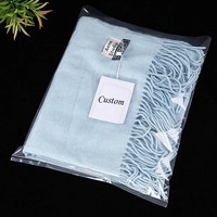 Emballage plat en LDPE transparent, épais, résistant à l'humidité, imprimé en gravure, de grande taille, personnalisé, de style moderne, pour vêtements