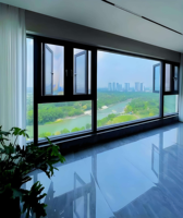 Ventanas de Doble Acristalamiento de Aluminio Francés con Vidrio Low-E para Proyectos de Casas, Villas y Hoteles Modernos con Certificación CE