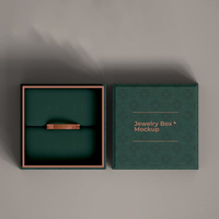 Boîte rigide en carton pour emballage de montres et bijoux de luxe sur mesure, écologique, avec revêtement UV, pelliculage mat et gaufrage, pour bagues