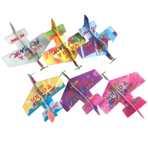 2024 gros magique 360 degrés avion mousse avion modèle assemblé bricolage puzzle jouet pour enfants