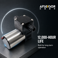 Analyseur de qualité de l'eau, pompe à liquide à micro-diaphragme 24V haute pression jusqu'à 10 kg pour l'intégration dans les machines industrielles