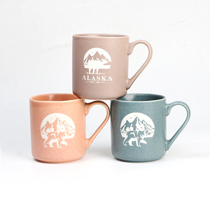 Taza de gres con forma de fábrica personalizada, recuerdo turístico de ciudad con patrón de montaña para tazas de cerámica de calidad de té o <span class=keywords><strong>café</strong></span> con leche - Product Image 1