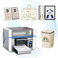 Impresora de Inyección de Tinta UV A3 Multifuncional Lingya, Plataforma de Adsorción de Aleación con Posicionamiento Visual, Paquete de Seis Colores, PVC
