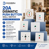 Saklar Dinding Dismatic 20A 1P 230V 380V Tombol Tekan Merah Hijau Casing PC OEM Saklar Listrik Kustom Grosir Xiangou Electric