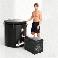 Bain de glace contrôlé par Wifi avec refroidisseur et filtre pour la santé 1/3HP Refroidisseurs d'eau et bac de plongée froide
