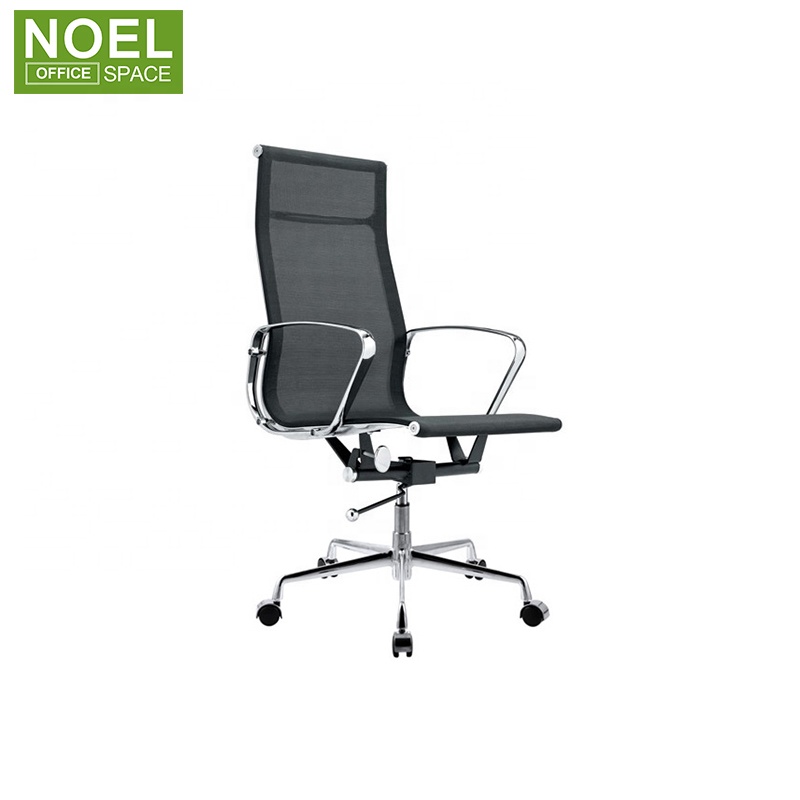 Функциональный высокий задний черный сетчатый офисный исполнительный стул