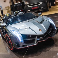 Voiture électrique modèle lamborghini, accessoire pour conduire à piles, 12v, deux places, pour enfants, en solde,