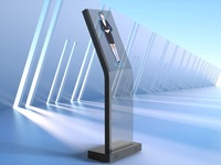 Pantalla Táctil OLED Transparente de 30 Pulgadas, Resolución 1366x768, Tiempo de Respuesta de 8ms, Táctil Capacitiva de 10 Puntos, para Interiores, Ascensores, OEM, Piso