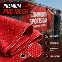 Bannière en maille PVC imperméable grand format, texte personnalisé, publicité, couverture de clôture routière, promotion commerciale, image de marque