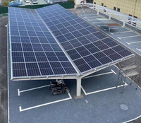 Système de support de panneaux solaires pour carport, structure de support en T double face pour panneaux solaires, conception étanche, usine OEM