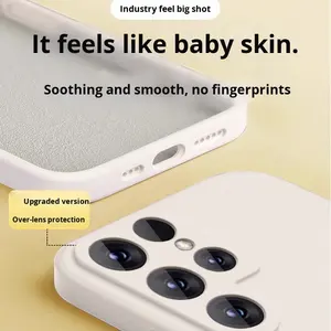 Funda de Silicona Líquida con Cordón para <span class=keywords><strong>Samsung</strong></span> <span class=keywords><strong>Galaxy</strong></span> S26 S25 Ultra S24 S23 Plus, Diseño de Lujo, Protectora para Teléfono Celular - Product Image 3