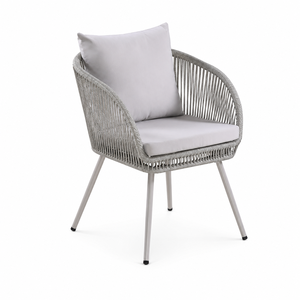 Ensemble de table et chaises rondes d'extérieur en rotin, <span class=keywords><strong>mobilier</strong></span> de cuisine de <span class=keywords><strong>restaurant</strong></span> moderne et luxueux à prix abordable, ensemble de salle à manger d'extérieur 4, 5 ou 8 places - Product Image 4