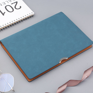 Partenaire OEM fiable : Carnet en cuir cousu à couverture rigide, pages vierges, format A6, à feuilles mobiles, pour écriture à plat, idéal pour l'école, le bureau ou comme cadeau. - Product Image 2