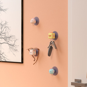 Cute Cartoon Adhesive <b>Hooks</b> <b>Wall</b> Mounted Strong Self-adhesive Key Clothing <b>Hook</b> Multi-functional Novelty <b>Hooks</b> - Product Image 1