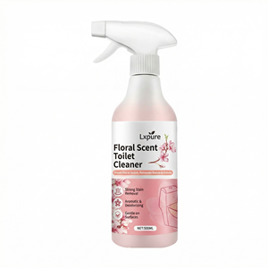 Nettoyant WC au <span class=keywords><strong>bicarbonate</strong></span> <span class=keywords><strong>de</strong></span> <span class=keywords><strong>soude</strong></span> parfum floral Lxpure OEM 500ml – Formule spray puissante pour éliminer les taches, désodorisant aromatique, doux pour la salle <span class=keywords><strong>de</strong></span> bain - Product Image 1