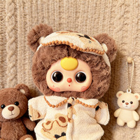 Tenue de poupée grandeur nature 400 %, masque pour les yeux d'ours brun, ensemble pyjama, vêtements en tissu unisexe, à partir de 14 ans, adorable