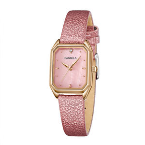 Set de Reloj de Pulsera Vintage para Dama de Proveedor con Maquinaria de Cuarzo Japonés y Correa de Cuero, Caja de Acero Inoxidable, Ideal para Regalo - Product Image 5