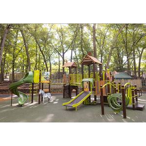 Équipement de terrain de jeux en plein air, toboggan en bois, équipement Little Tikes, équipement commercial, zoo à thème, parc d'attractions - Product Image 2