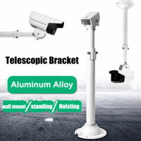 Support de caméra CCTV télescopique en alliage d'aluminium, réglable en hauteur, support de plafond, support de caméra de sécurité robuste