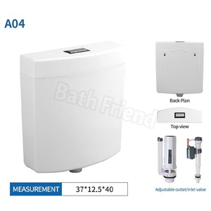 <span class=keywords><strong>Cisterna</strong></span> de Inodoro Moderna de Plástico Blanco de Doble Descarga, Montada en la Pared, Venta Directa de Fábrica, para Baño y Uso en Villas - Product Image 5