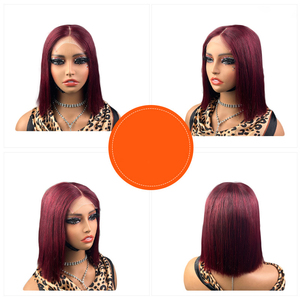 Nouvelle Arrivée Perruque <span class=keywords><strong>Courte</strong></span> Bob Lace Frontale Lisse en Cheveux Humains Naturels Brésiliens Vierges - Product Image 6