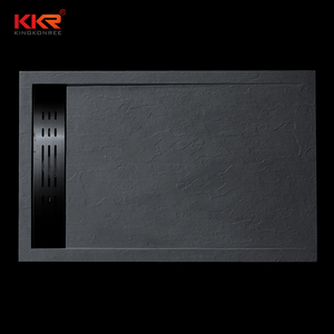 KKR gran plato de ducha de piedra de resina Holte de ducha baño de bandejas de superficie sólida Base - Product Image 2