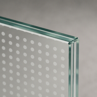 Verre de sécurité feuilleté trempé sérigraphié en céramique, sur mesure et design personnalisé pour façade architecturale