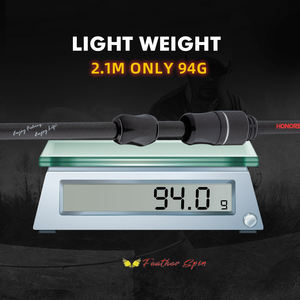 Caña de Pescar Giratoria Ultraligera de 2.1m 1-7g XUL Toray 40T Carbono con Guía FUJI - Product Image 4