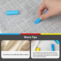 Marqueur à craie effaçable pour tissu avec roue doseuse, outil à poudre de type engrenage pour la couture, le quilting et l'artisanat sur divers tissus