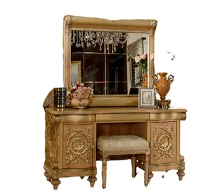 Table à langer en bois de luxe européenne <span class=keywords><strong>avec</strong></span> <span class=keywords><strong>miroir</strong></span> dans les meubles de chambre à coucher - Product Image 1