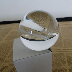 Esfera de bola de cristal transparente, MH-Q0176 con agujero - Product Image 3
