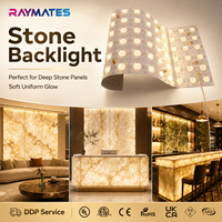 Lámparas LED de Lámina Cortables de 24V, Panel Flexible con Lente Regulable para Retroiluminación de Vidrio Tintado, Encimeras de Cuarzo y Ónix Artificial