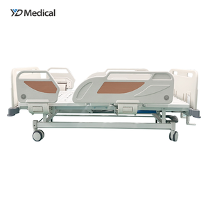Lit médical manuel YUDA AO-1 avec têtes et pieds <span class=keywords><strong>de</strong></span> lit en ABS et construction en acier inoxydable, barrière <span class=keywords><strong>de</strong></span> sécurité latérale pour les soins à domicile - Product Image 3