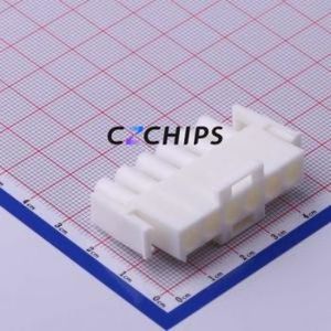 640581-1 Housing (Wire-to-Board / Wire-to-Wire) Connector 1x6P 1 6 With Latch - Product Image 1