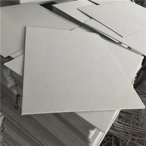 Thick Grey Chipboard Cardboard Paper Sheets Uncoated Grey Board Custom