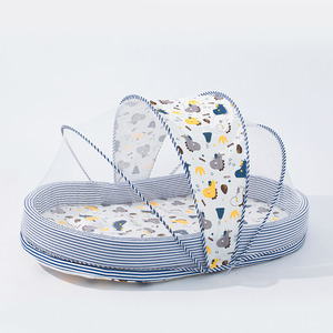 Nid de bébé 100% coton avec moustiquaire, matelas de couchage pour berceau, oreiller, lit portable pour nouveau-né, protection de sommeil pour bébé - Product Image 1