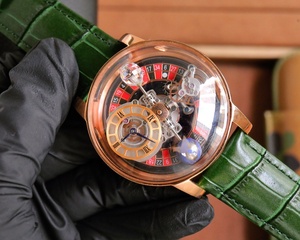 Montres pour hommes de haute qualité, vente chaude, design de créateur, mécaniques, tourbillon, haut de gamme, bracelet vert - Product Image 2