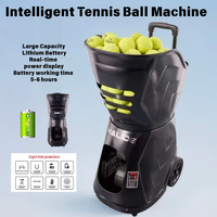 Mesin Pelontar Bola Tenis Otomatis Terbaik Eropa Halide Pro 20-140 Km/jam 16kg Portabel Kontrol Jarak Jauh APP ABS Dapat Disesuaikan Latihan Solo