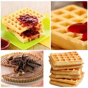 Commercio all'ingrosso di buona qualità di vendita del silicone Waffle Muffa/Muffa <span class=keywords><strong>per</strong></span> fare deliziosa colazione cialde - Product Image 4