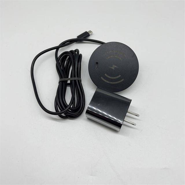 Wireless Charger with Type-C Port, Circular Embedded Wireless Charger, Furniture Desktop Wireless Charging Socket